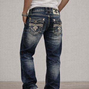 Y2K Jean -"Rock Revival Ricky Straight" - Size- 34 (2000s)